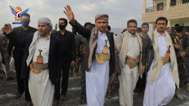 ظهور جديد للرئيس المشاط بمحافظة عمران ..