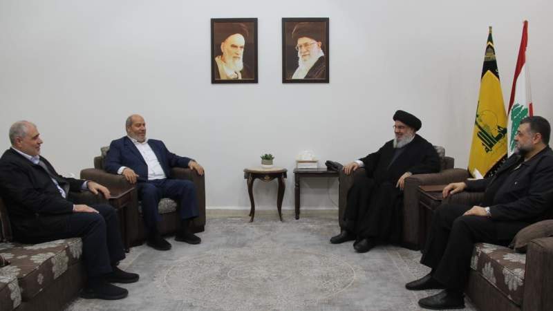 السيد حسن نصر الله يستقبل وفد قيادة حركة حماس  ..