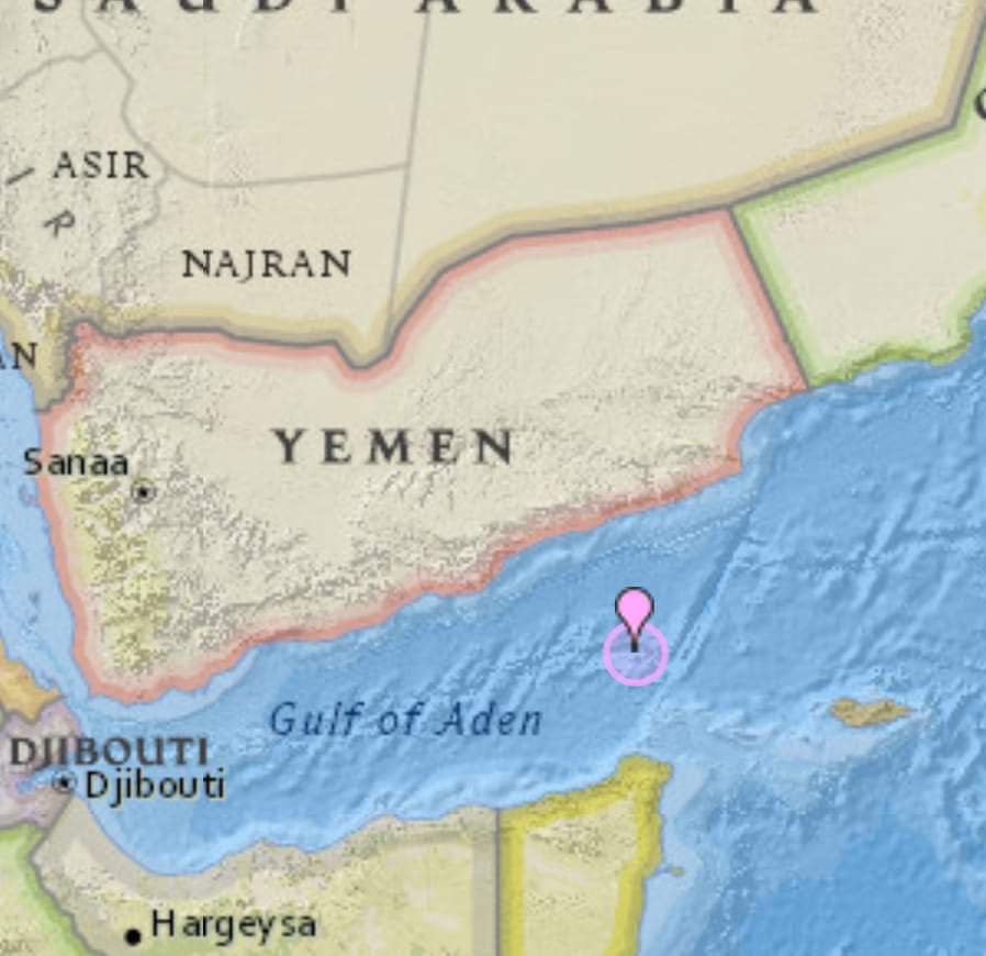 الفلكي الشوافي: هزة بحرية 4.5 درجة في خليج عدن