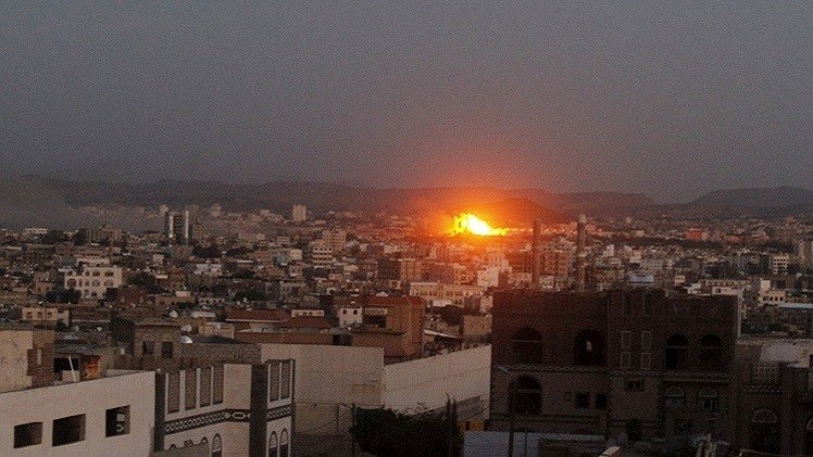 هذه الأماكن التي استهدفها طيران العدوان قبل قليل بعدد من الغارات 