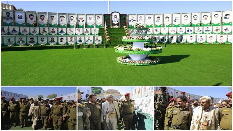 الرئيس المشاط يفتتح معرض الشهداء القادة ويزور ضريح الشهيد الصماد