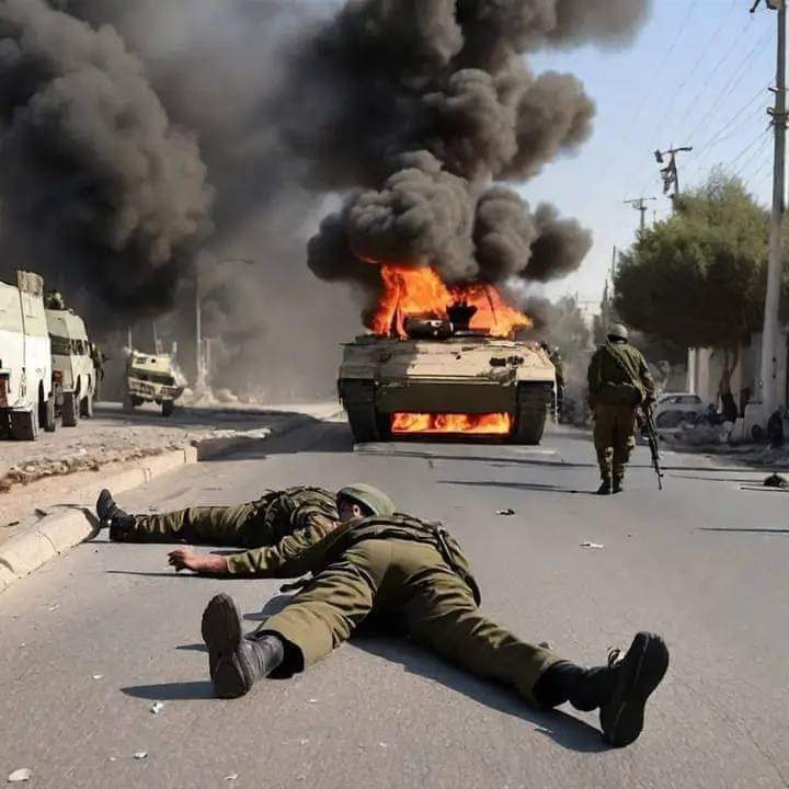 هروب جيش الاحتلال من غزة تحت ضربات المجاهدين وخطة محكمة لكتائب القسام غرب المدينه ..