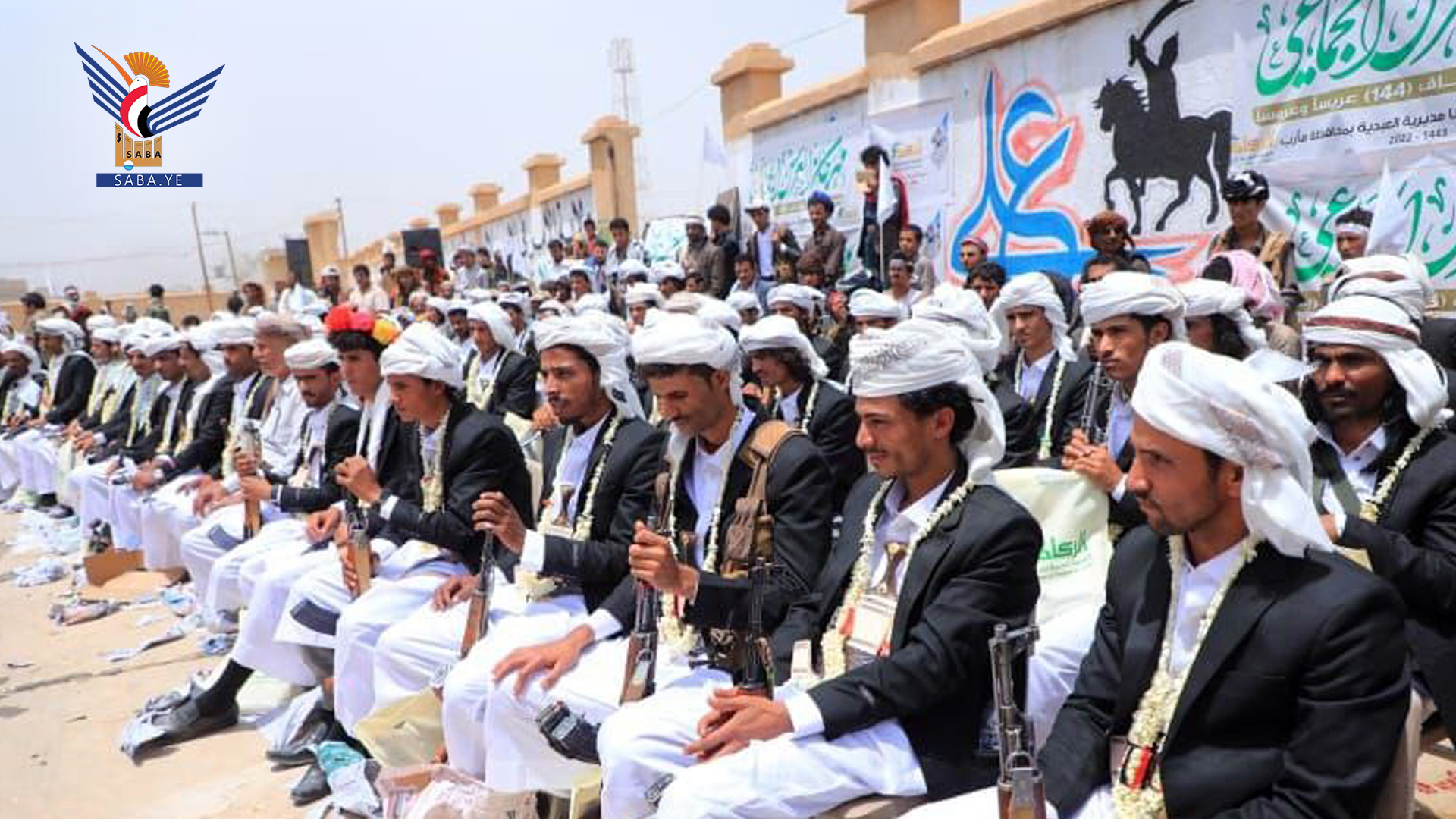 شاهد ماحدث اليوم ل200 عروس في مديرية العبديه بمارب ... صور