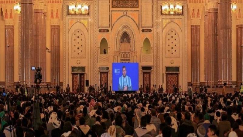 كلمة السيد عبدالملك الحوثي خلال لقاء موسع تدشينا لفعاليات المولد النبوي الشريف بحضور العلماء ومسؤولي الدولة ( النص كامل )