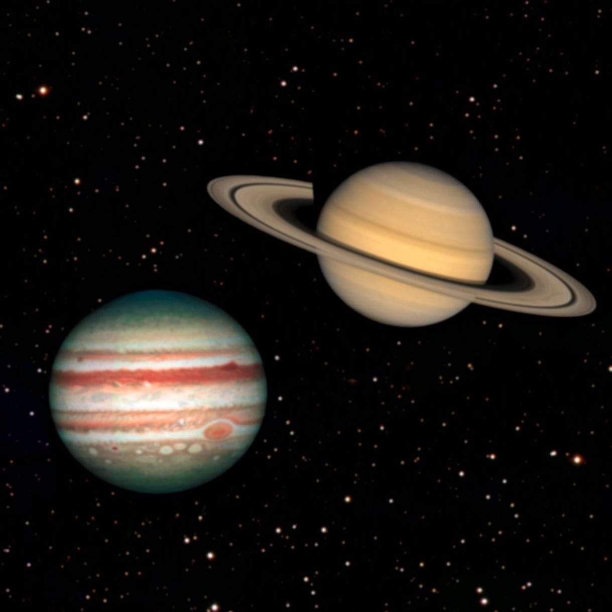 الفلكي الشوافي: الاقتران التاريخي لعملاقي كواكب المجموعة الشمسية