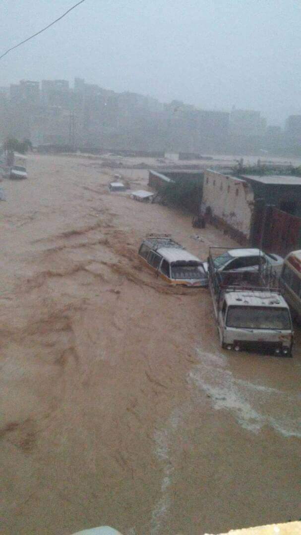مشاهد مرعبة من سقطرى عقب تأثرها بإعصار تيج الذي ضربها منذ ساعات