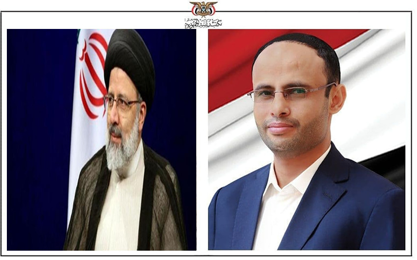 الرئيس المشاط يتلقى برقية شكر جوابية من الرئيس الإيراني ...