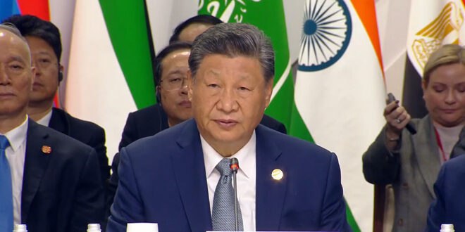 الرئيس الصيني يطالب بوقف العدوان على قطاع غزة ومنع امتداد الحرب إلى لبنان