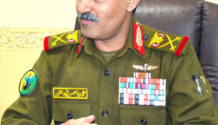 في تصريح لقناة المسيرة وزير الدفاع اللواء الركن محمد ناصر العاطفي يثني ويشيد بمواقف الرئيس الصالح الذي بذل حياته من أجل الوطن والشعب