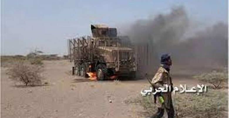 خسائر فادحة في الأرواح والعتاد أثناء كسر زحف واسع للقوات التحالف بمديريه حيس التابعه لمحافظة الحديده  .. تفاصيل وصور