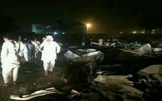 شاهد بالصور هكذا أصبحت خزانات أرامكو السعودية بعد البالستي اليمني