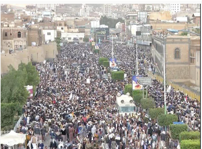 رعب يجتاح تحالف العدوان العاصمة صنعاء تشهد اليوم حدث هام أعلنت فيه نفيرها كبيرها وصغيرها شاهد بالصور