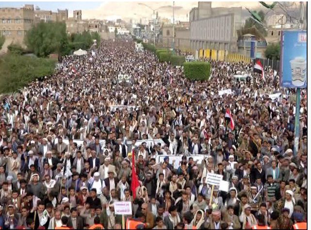 رعب يجتاح تحالف العدوان العاصمة صنعاء تشهد اليوم حدث هام أعلنت فيه نفيرها كبيرها وصغيرها شاهد بالصور
