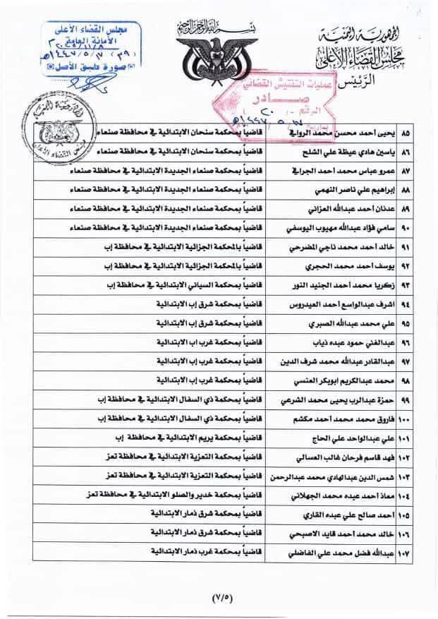 قرار هام لرئيس مجلس القضاء الأعلى بشأن تعيينات جديدة .. نص القرار