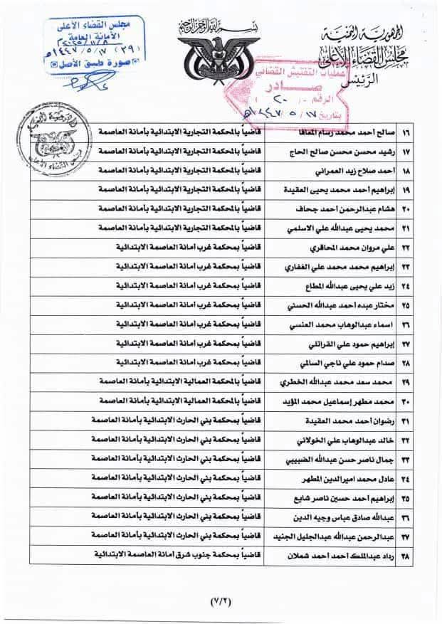 قرار هام لرئيس مجلس القضاء الأعلى بشأن تعيينات جديدة .. نص القرار