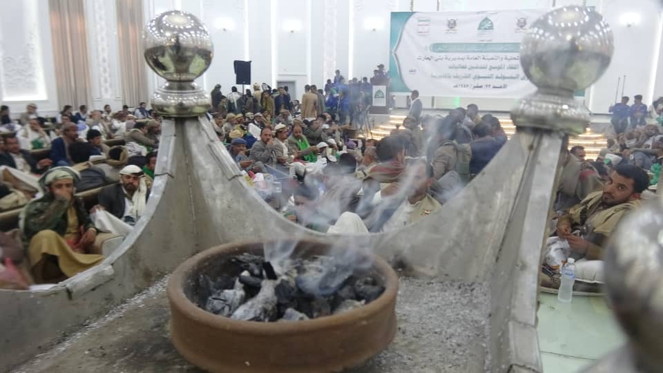 في لقاء موسع مديرية بني الحارث بأمانة العاصمة تدشن فعاليات الإحتفاء بذكرى المولد النبوي الشريف بصالة مملكة سبأ.