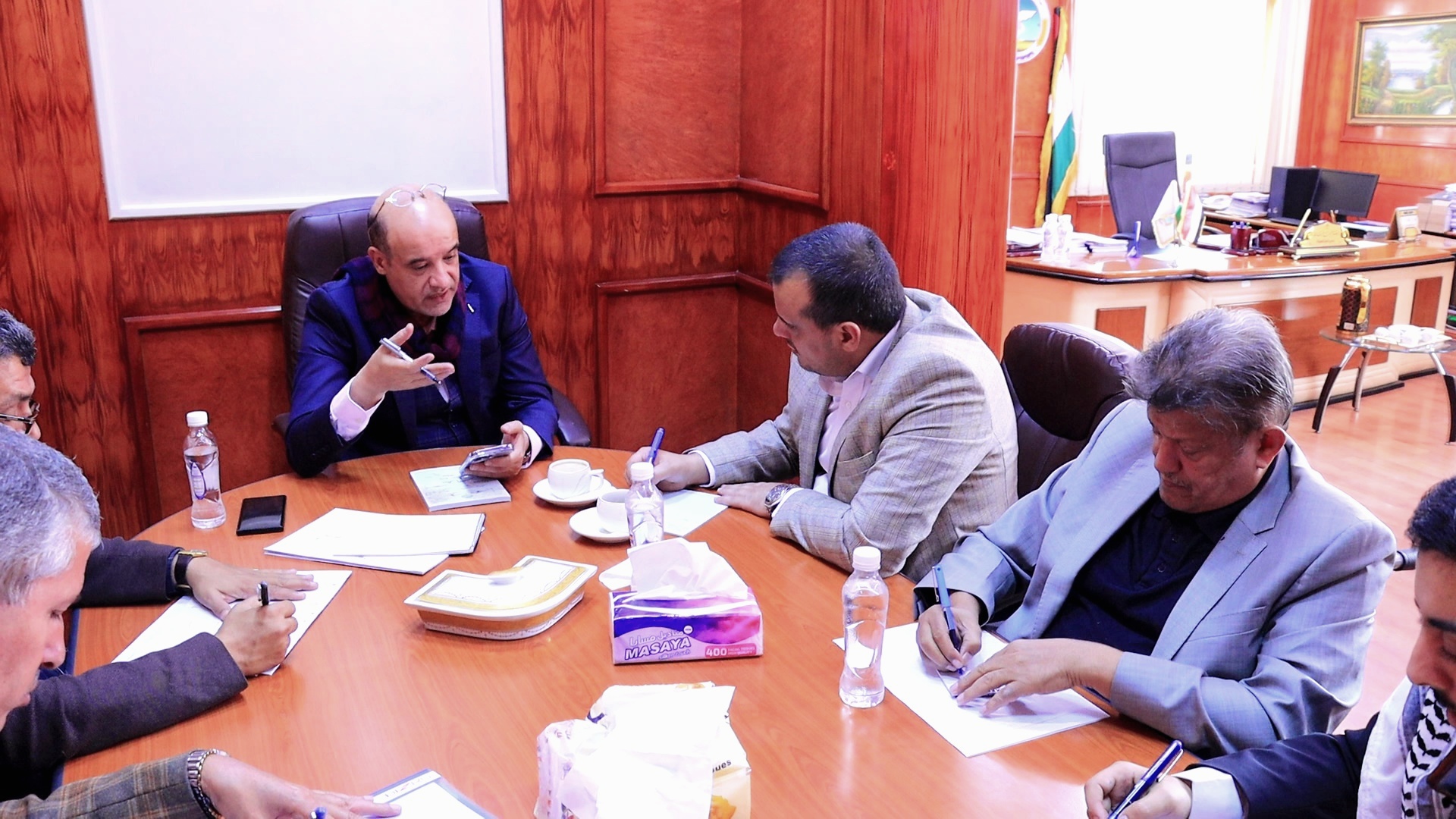 إجتماع برئاسة وزير الاقتصاد والصناعة لمناقشة سير العمل بهيئة المواصفات والمقاييس