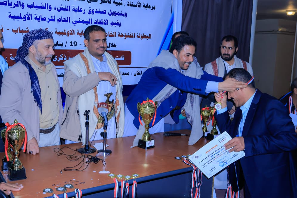 نائب وزير الشباب يكرِّم الفائزين في البطولة المفتوحة الخامسة للرماية