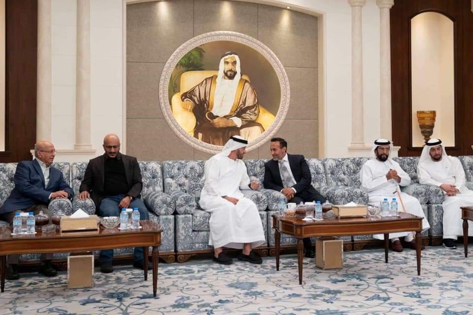 شاهد بالصور  ولاول مره السفير احمد علي عبدالله صالح وطارق عفاش برفقه محمد بن زايد ..خطوات امميه لوقف الحرب