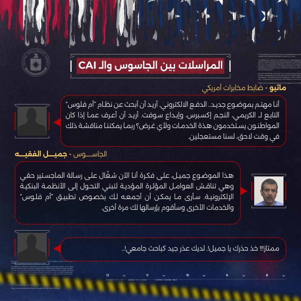 تعرف على ما إحتوته المرسلات بين الجاسوس جميل الفقية وضباط أمريكيين في ClA 