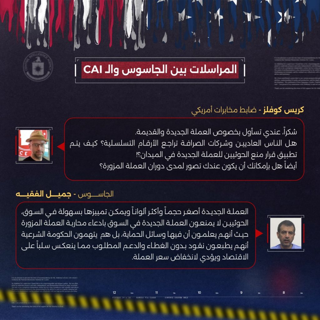 تعرف على ما إحتوته المرسلات بين الجاسوس جميل الفقية وضباط أمريكيين في ClA 