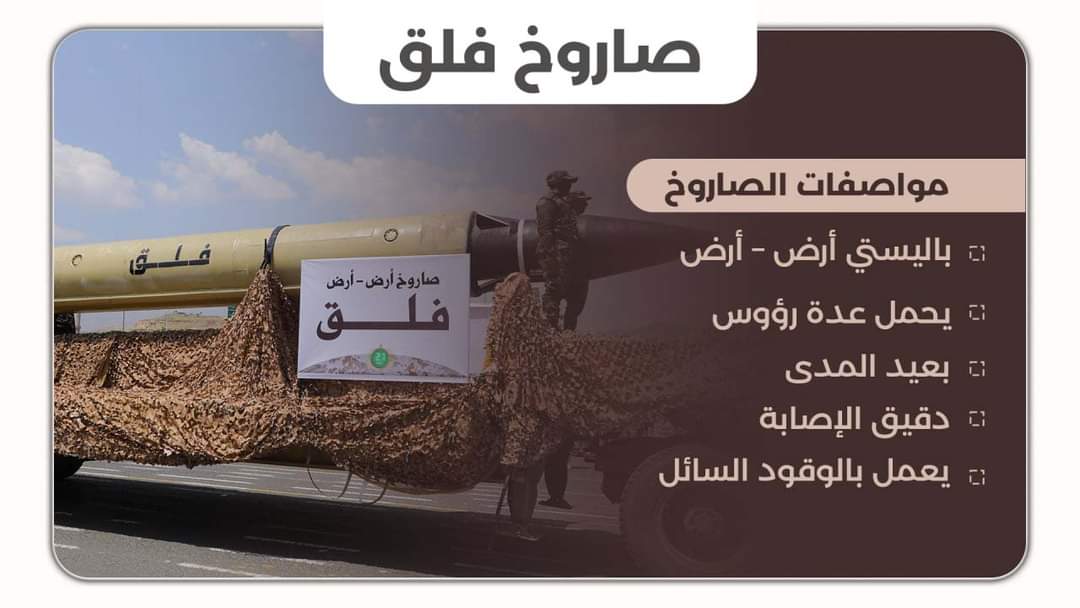 صواريخ جديدة تم الكشف عنها في عرض العيد الثامن لثورة 21 سبتمبر  ... ( الاسم والصور + تفاصيل )