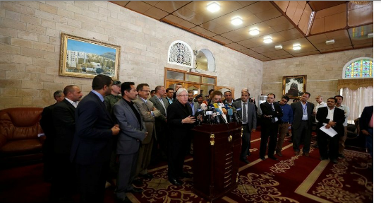 قائد الثورة السيد عبدالملك الحوثي يلتقي المبعوث الأممي إلى اليمن ورئيس اللجنة الثورية يكشف ماتم نقاشه في اللقاء 